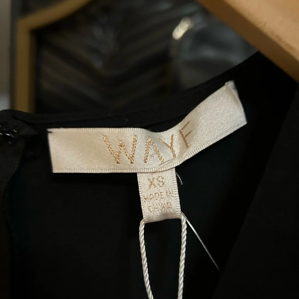 NWT WAYF Plunging Little Black Mini Dress Size XS